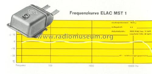 Magnetischer Tonabnehmer MST 1; Elac Electroacustic (ID = 2062325) Mikrofon/TA