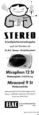 Miraphon 12 Stereo; Elac Electroacustic (ID = 1021075) R-Player