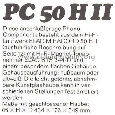 Miracord PC50HII; Elac Electroacustic (ID = 1010131) Enrég.-R