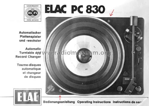PC830; Elac Electroacustic (ID = 2783266) R-Player