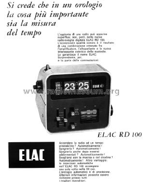 RD100; Elac Electroacustic (ID = 744388) Radio