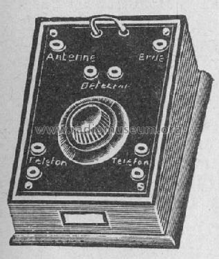 Detektor-Empfänger Flachpult; Eldoradio, Mundt & (ID = 62827) Crystal