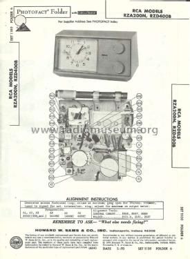 Solid State Clock Radio RZD-400B; RCA RCA Victor Co. (ID = 1436198) Radio