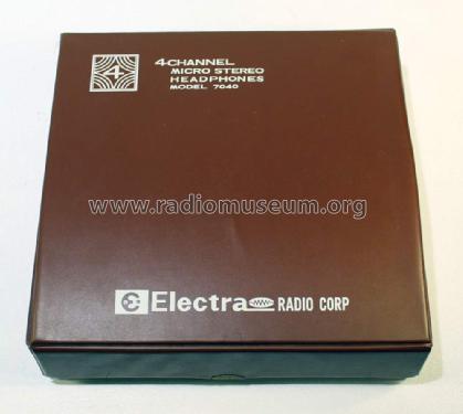 4 Channel Micro Stereo Headphones 7040; Electra Radio Corp. (ID = 2225271) Speaker-P