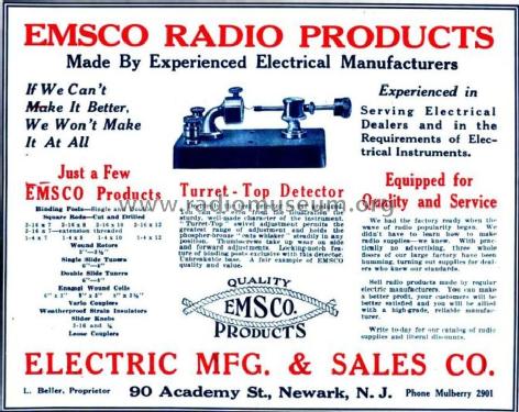 Turret-Top Detector ; Electric Mfg. & (ID = 1704182) Radio part