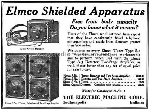 Elmco Crystal Detector ; Electric Machine (ID = 995198) Cristallo