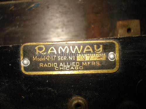 Ramway R17 ; Electrical Research (ID = 1424337) Radio