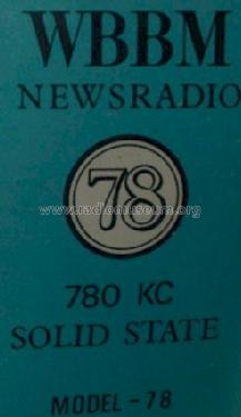 WBBM 78 News Radio 78 Receiver ; Electro-Brand Inc.; (ID = 533461) Radio