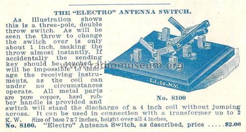 Electro Antenna Switch No. 8100; Electro Importing Co (ID = 1978432) Amateur-D