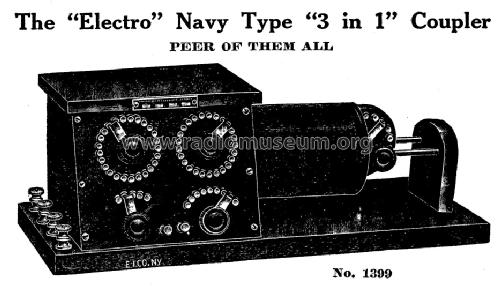 Electro Navy Type 3 in 1 Coupler 1399; Electro Importing Co (ID = 1332286) mod-pre26