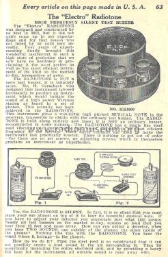 Electro Radiotone No. HK1800; Electro Importing Co (ID = 1978686) Radio part