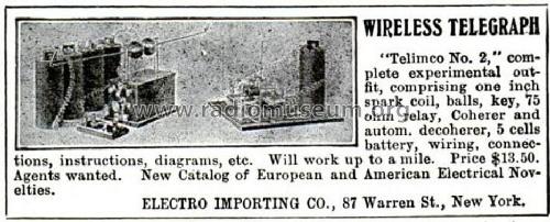 Telimco Wireless Telegraph ; Electro Importing Co (ID = 1709310) Commercial TRX