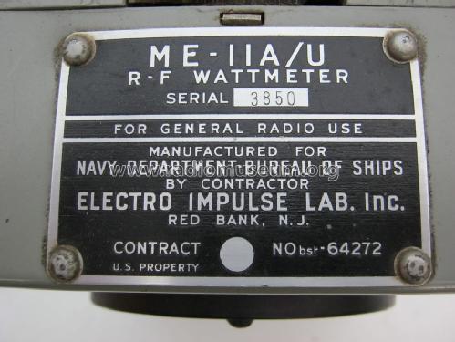 R-F Wattmeter ME-11A/U; Electro Impulse (ID = 1529476) Equipment