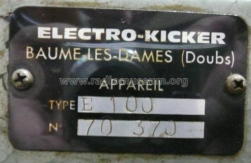 Jupimatic E 100; Electro Kicker, (ID = 536867) Enrég.-R