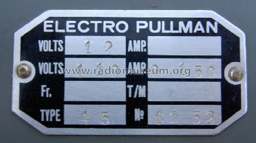 Convertisseur 45; Électro-Pullman, (ID = 412683) Strom-V