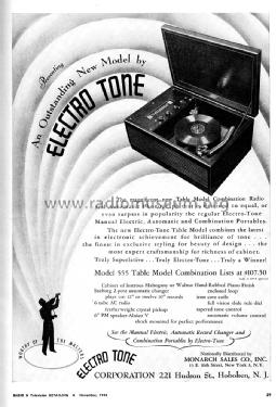 555 ; Electro-Tone Corp.; (ID = 1154742) Radio