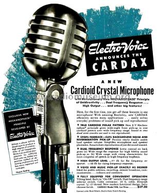 Cardax 950 ; Electro-Voice Inc.; (ID = 2665765) Microfono/PU