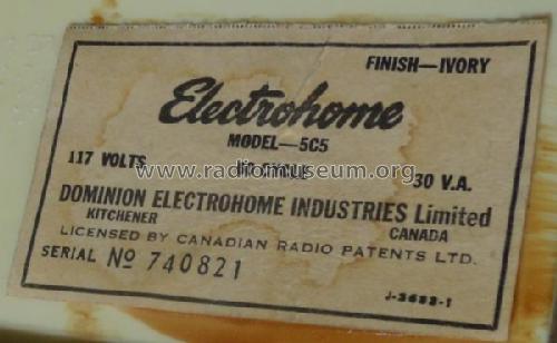 Roland 5C5; Electrohome Dominion (ID = 2722555) Radio