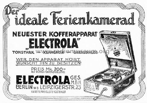 Kofferapparat 101; Electrola GmbH (ID = 1880909) TalkingM