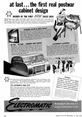 607AC ; Electromatic (ID = 1129559) Radio