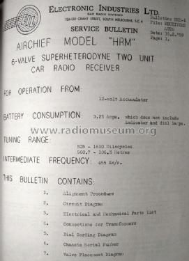 Air Chief FE & FC Holden HRM; Air Chief, brand of (ID = 1835632) Car Radio