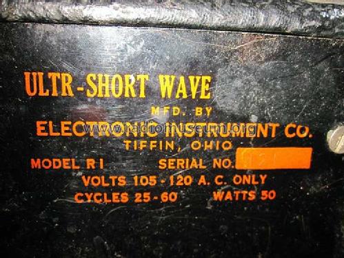 R1 - Ultr-Short Wave ; Electronic (ID = 1136018) Altri tipi