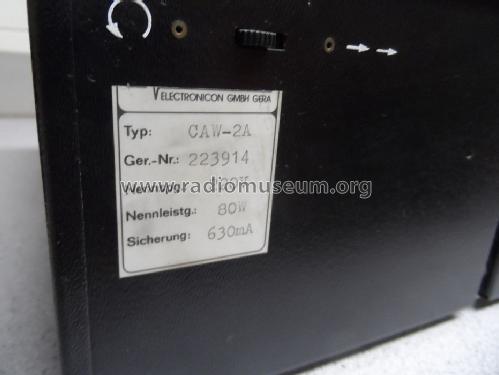 CAW-2A; Electronicon Gera, (ID = 1633730) Sonido-V