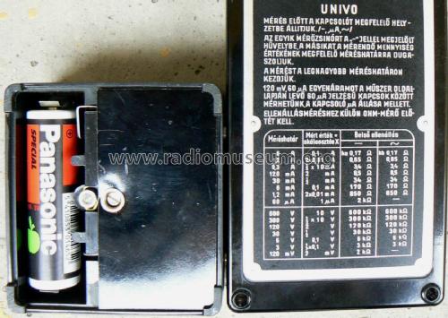 Multimeter UNIVO; Elektromos (ID = 1964931) Equipment