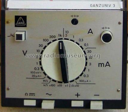 Univerzal Meter Ganzuniv-3; Elektromos (ID = 1169370) Equipment