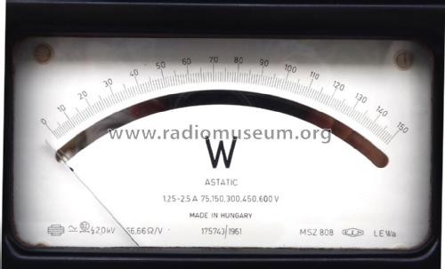 Laboratóriumi Preciziós Wattmérő / Watt Meter LEWa 2,5 A; Elektromos (ID = 1879850) Equipment