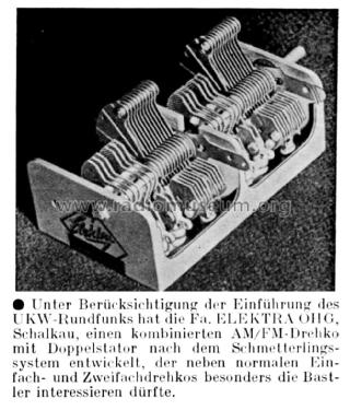Drehkondensatoren ; Elektra OHG Oelsner (ID = 2048162) Radio part