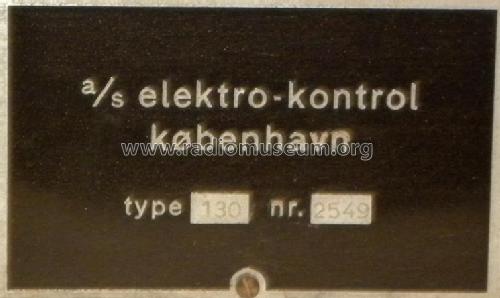 Maalesender Type 130; Elektro-Kontrol; (ID = 796392) Ausrüstung