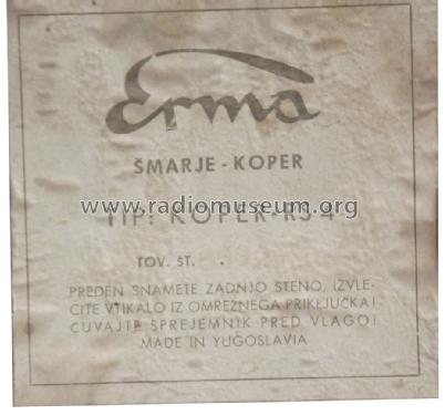 Koper 57 RS4; Erma, Elektro-Radio- (ID = 1259529) Radio