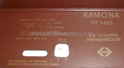 Ramona 6505; Elektroakustik (ID = 237668) Radio
