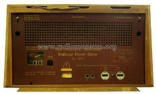 Rossini Stereo 6002; Elektroakustik (ID = 868071) Radio