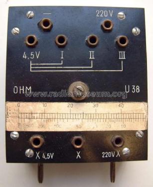 Universal-Rundfunkmeßgerät U38; Elektrodyn, Ing. (ID = 187746) Equipment