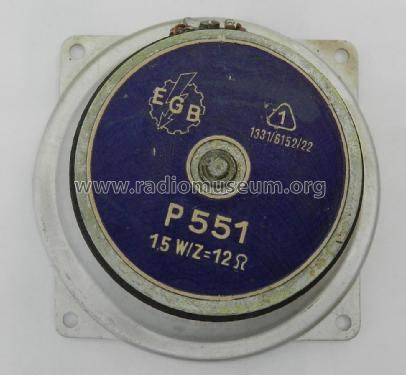 Hochton-Lautsprecher P551; Elektrogerätebau (ID = 2742369) Parleur