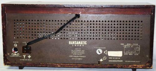 Hansamatic Luxus 65863; Elektrohansa; Wien, (ID = 1809427) Radio