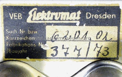 Stereo-Kopfhörerverstärker 6201-02; Elektromat, VEB; (ID = 2417880) Ampl/Mixer