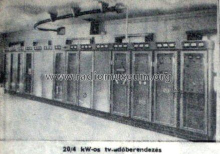 Televisio Transmitter 20/4 kW; Elektromechanikai (ID = 649871) Commercial Tr