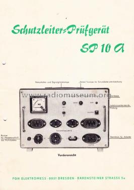 Schutzleiterprüfgerät SP 10A; Elektromess Dresden; (ID = 2409197) Ausrüstung