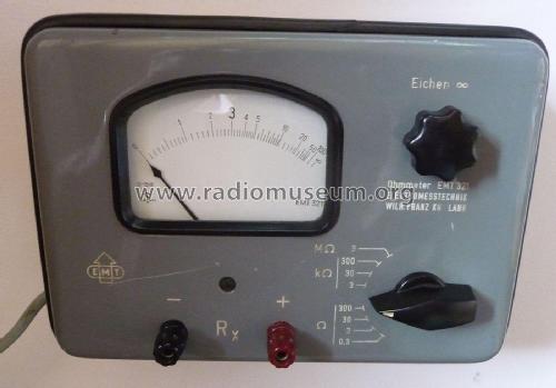 Ohmmeter EMT 321; Elektromesstechnik (ID = 2390129) Equipment