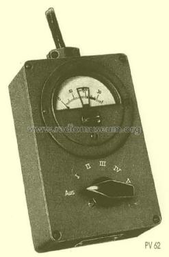 Prüfvoltmeter PV62; Elektromesstechnik (ID = 1879319) Militare
