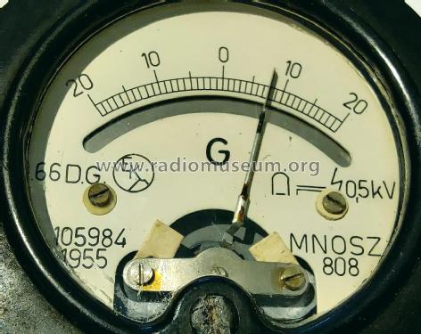 Galvanométer 66 D.G.; Elektromos (ID = 2731180) Equipment