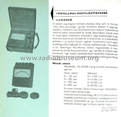 Luxmérő 180 Ü.D.L.; Elektromos (ID = 2469344) Equipment