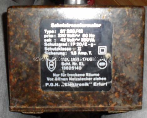Schutztransformator ST250/42; Elektronik Erfurt, (ID = 1457003) Equipment