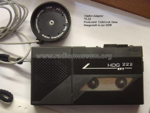 HDG 222; Elektronik Gera, VEB (ID = 415977) Enrég.-R