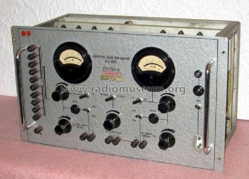 elektron. stab. Netzgerät NG 603; Elektronik Stadtroda (ID = 1213161) Equipment