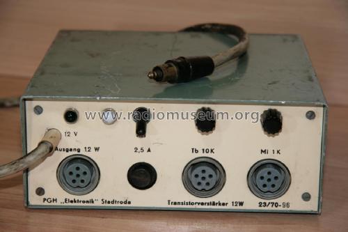 Transistorverstärker 12W; Elektronik Stadtroda (ID = 2108223) Ampl/Mixer