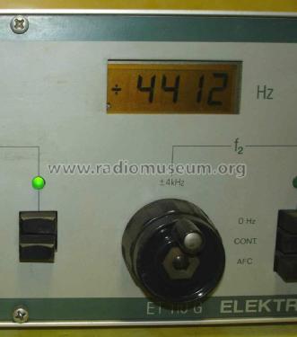 Frekvencia Generátor / Frequency Generator ET 110G; Elektronika (ID = 1625882) Equipment